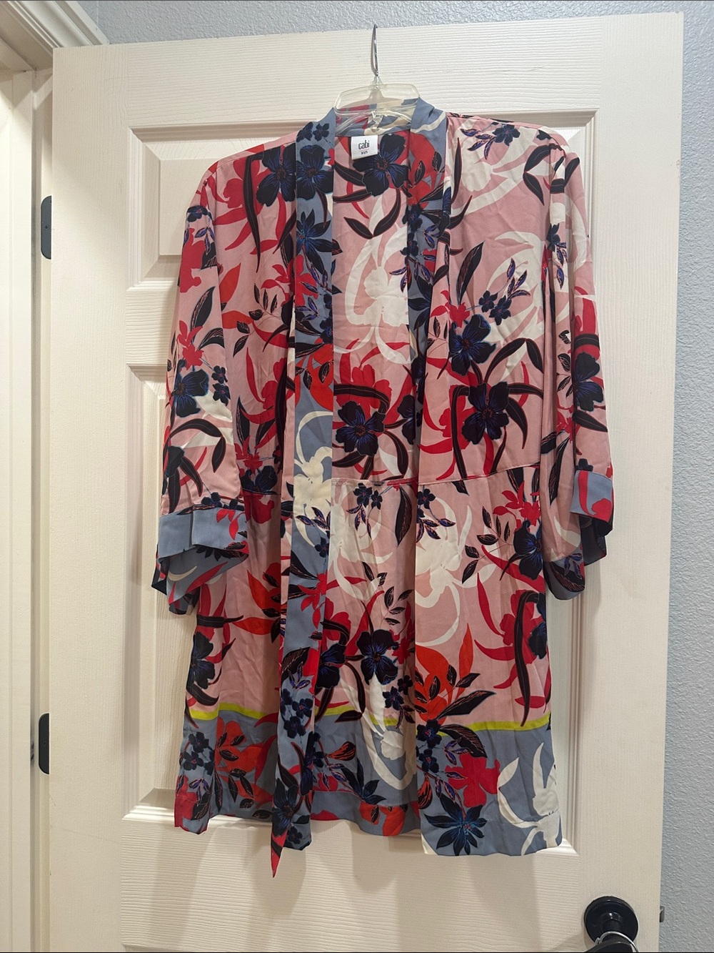 Cabi Floral Kimono Jacket - Pink Floral
